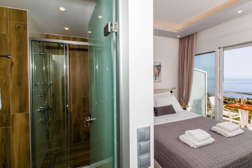 Chrysi'S Ocean View Retreat Villa Kerames Bagian luar foto