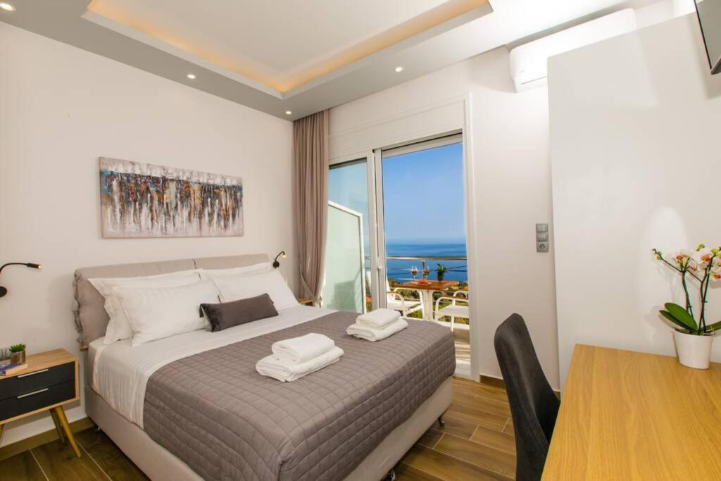 Chrysi'S Ocean View Retreat Villa Kerames Bagian luar foto