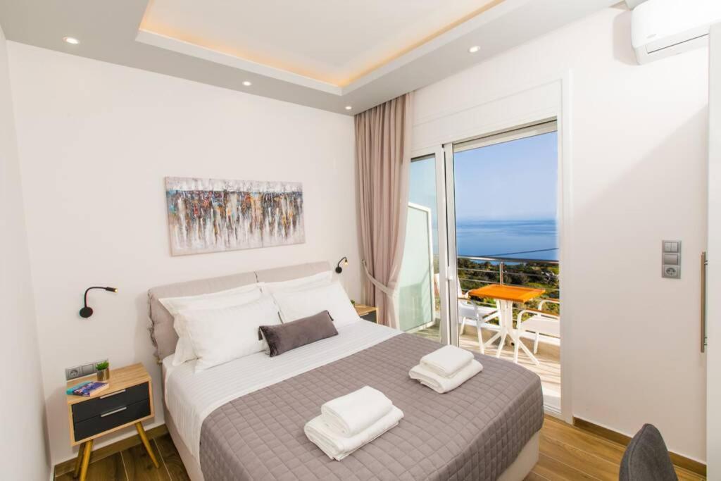 Chrysi'S Ocean View Retreat Villa Kerames Bagian luar foto