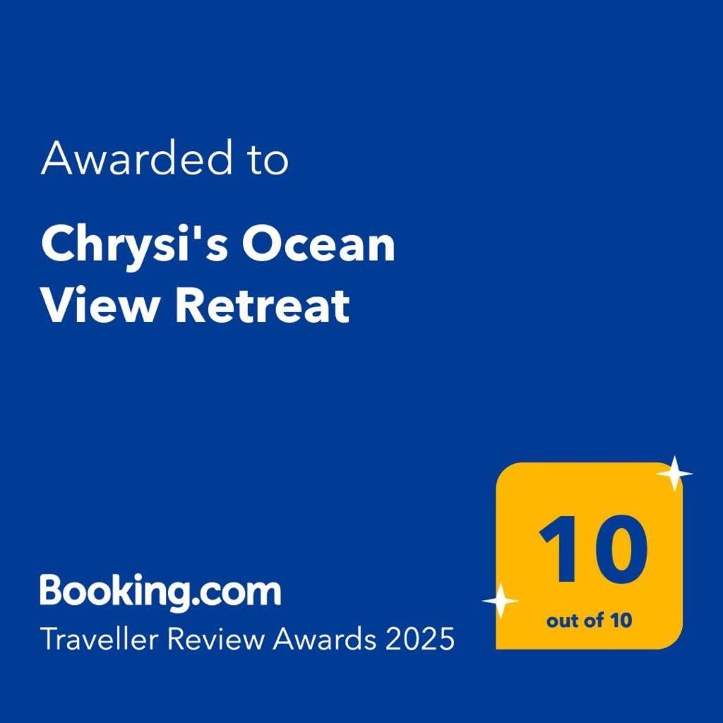 Chrysi'S Ocean View Retreat Villa Kerames Bagian luar foto